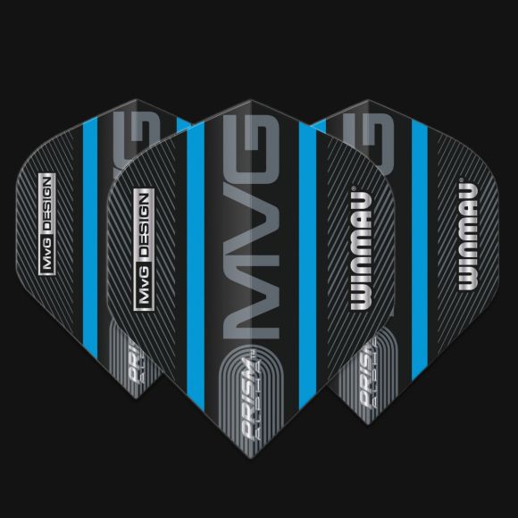 Prism Alpha MvG (Michael Van Gerwen) Black & Blue Logo Stripe Extra Thick