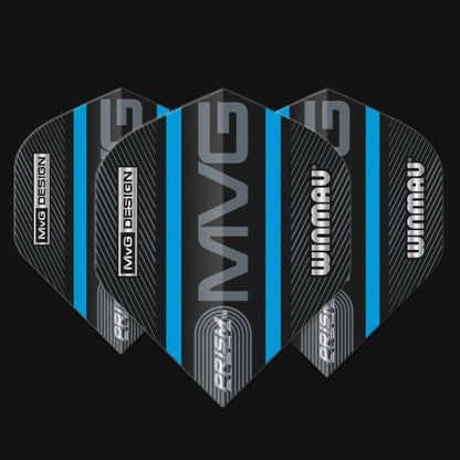 Prism Alpha MvG (Michael Van Gerwen) Black & Blue Logo Stripe Extra Thick