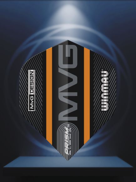 Prism Alpha MvG (Michael Van Gerwen) Black & Orange Logo Stripe Extra Thick
