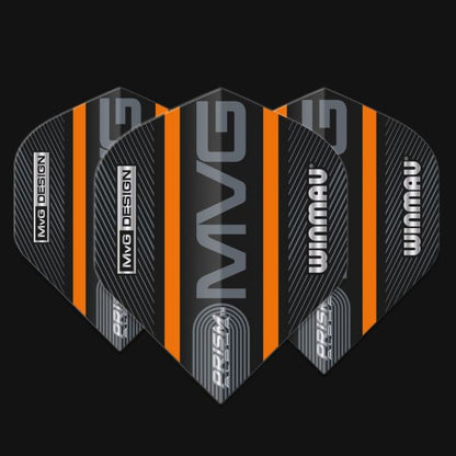 Prism Alpha MvG (Michael Van Gerwen) Black & Orange Logo Stripe Extra Thick