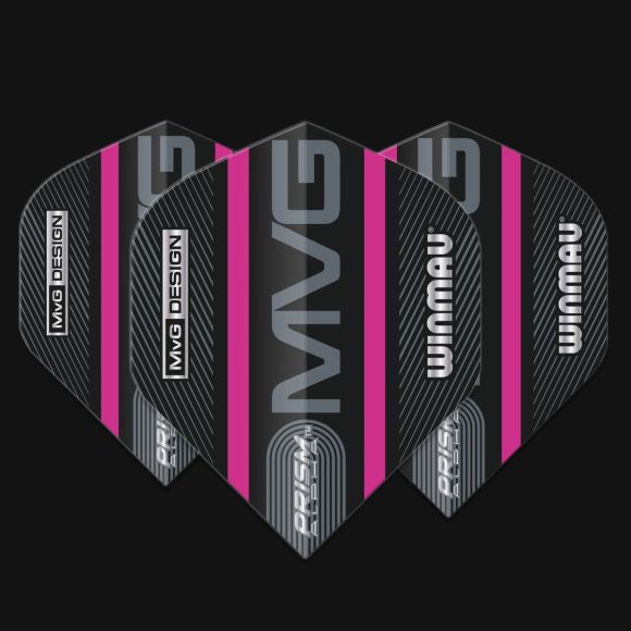 Prism Alpha MvG (Michael Van Gerwen) Black & Purple Logo Stripe Extra Thick