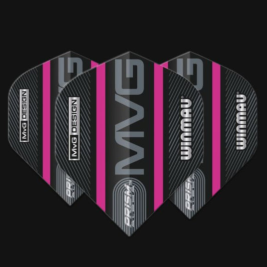 Prism Alpha MvG (Michael Van Gerwen) Black & Purple Logo Stripe Extra Thick