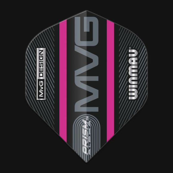 Prism Alpha MvG (Michael Van Gerwen) Black & Purple Logo Stripe Extra Thick