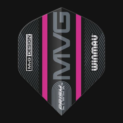 Prism Alpha MvG (Michael Van Gerwen) Black & Purple Logo Stripe Extra Thick