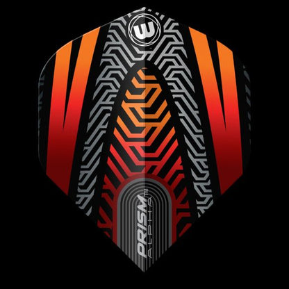 Winmau Prism Alpha Black & Orange Extra Thick Flights