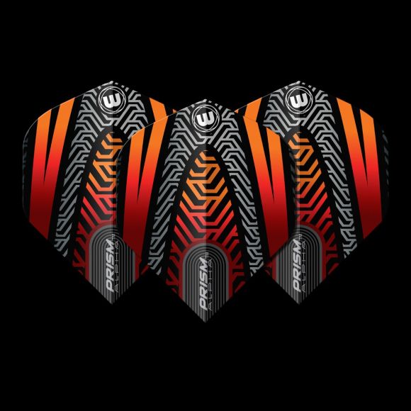 Winmau Prism Alpha Black & Orange Extra Thick Flights