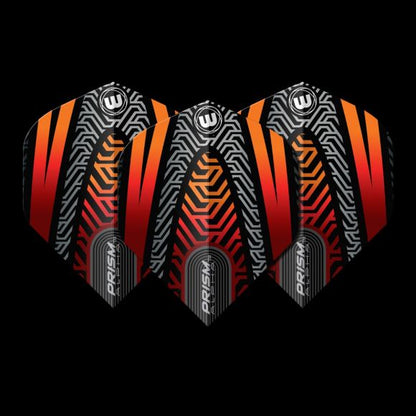 Winmau Prism Alpha Black & Orange Extra Thick Flights