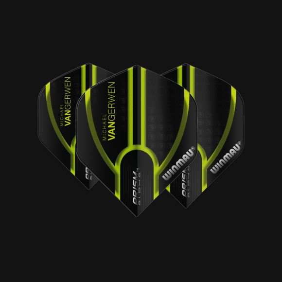 Prism Alpha MvG (Michael Van Gerwen) Black & Green Extra Thick