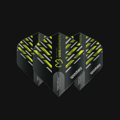 Prism Alpha MvG (Michael Van Gerwen) Black, Green & Grey Chevron Extra Thick