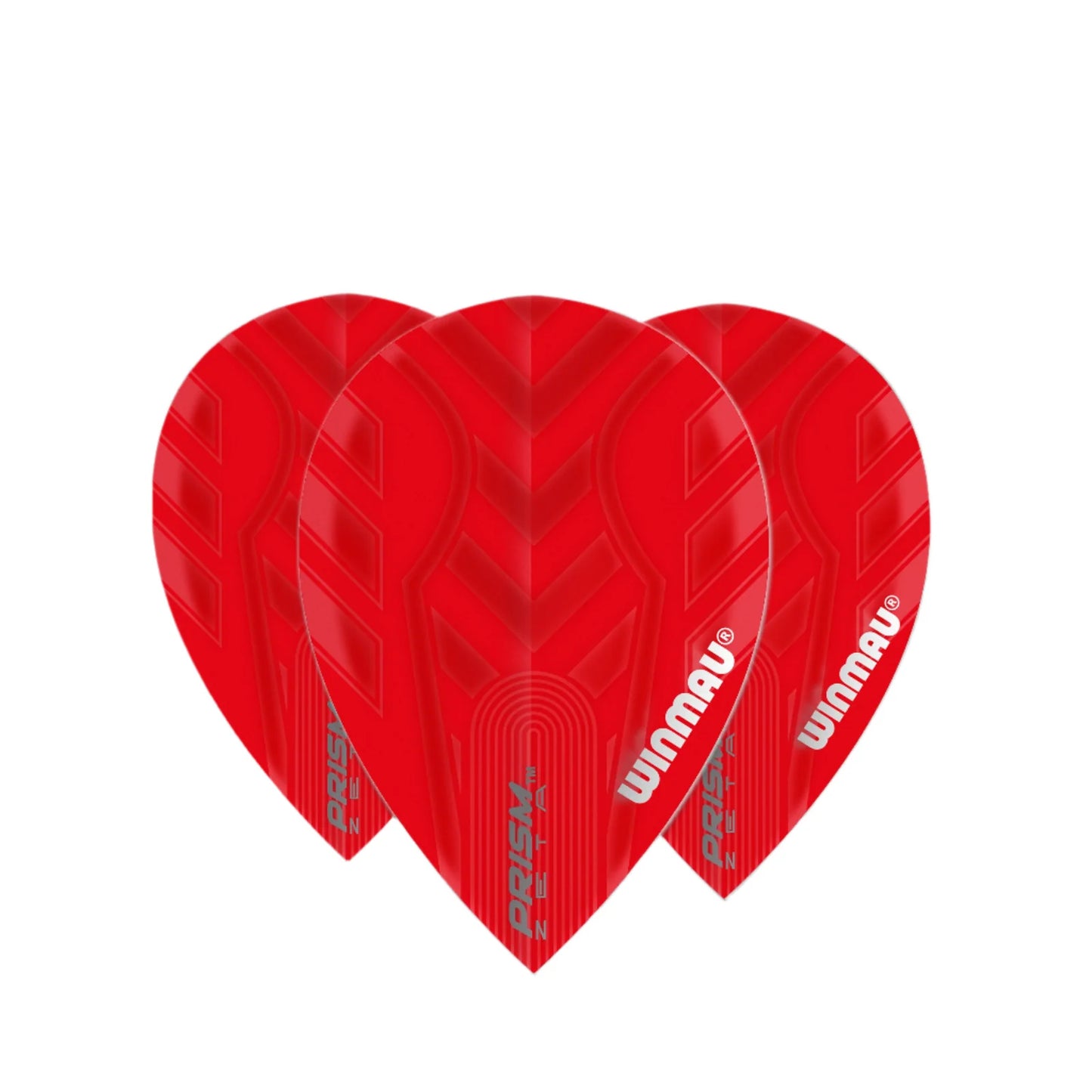 Winmau Prism Zeta Red Pear Standard Extra Thick Flights