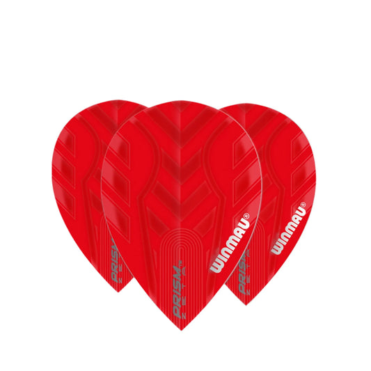 Winmau Prism Zeta Red Pear Standard Extra Thick Flights