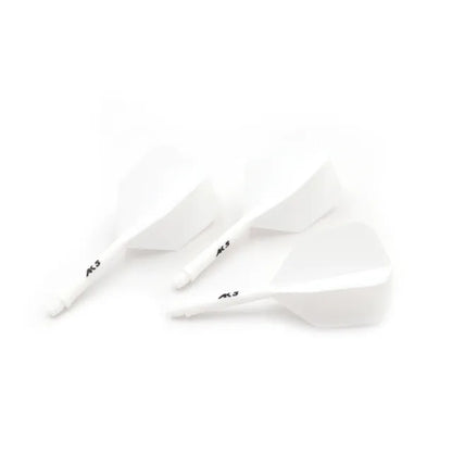 CUESOUL ROST AK5 Integrated Dart Shaft & Flight - Big Wing Shape - Short - White