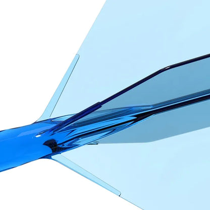 CUESOUL ROST 77 Integrated Dart Shaft & Flight - Big Wing Shape - Short - Transparent Blue