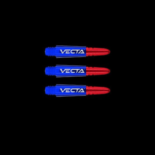 Winmau Vecta Blue & Red Short Shafts
