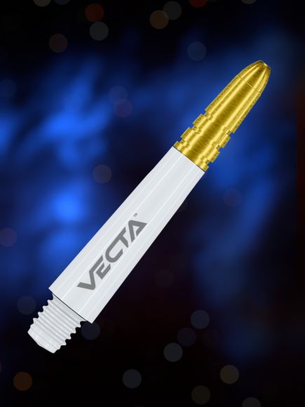 Winmau Vecta White & Gold Short Shafts