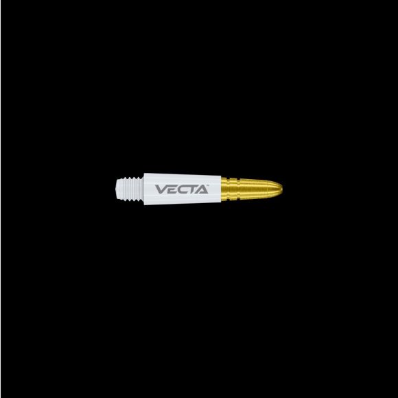 Winmau Vecta White & Gold Short Shafts