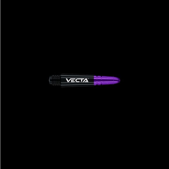 Winmau Vecta Black & Purple Short Shafts