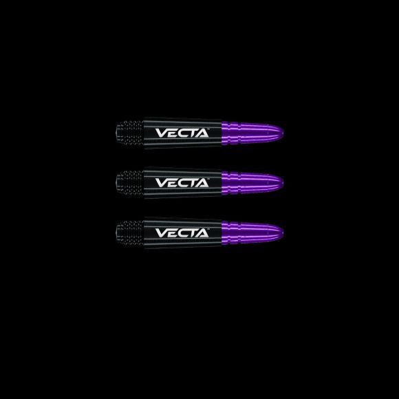 Winmau Vecta Black & Purple Short Shafts