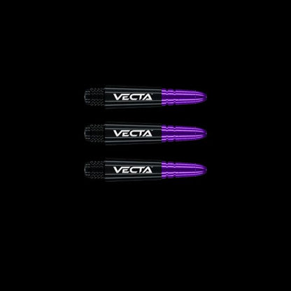 Winmau Vecta Black & Purple Short Shafts