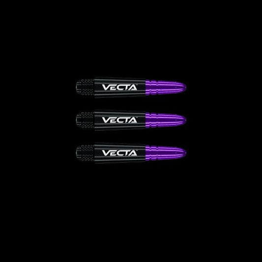 Winmau Vecta Black & Purple Short Shafts