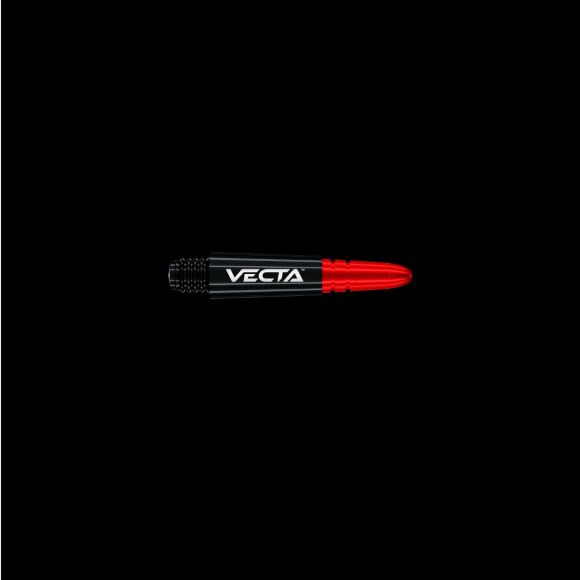 Winmau Vecta Black & Red Short Shafts