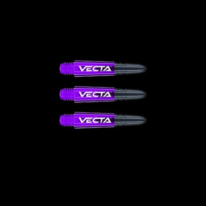 Winmau Vecta Purple & Black Short Shafts