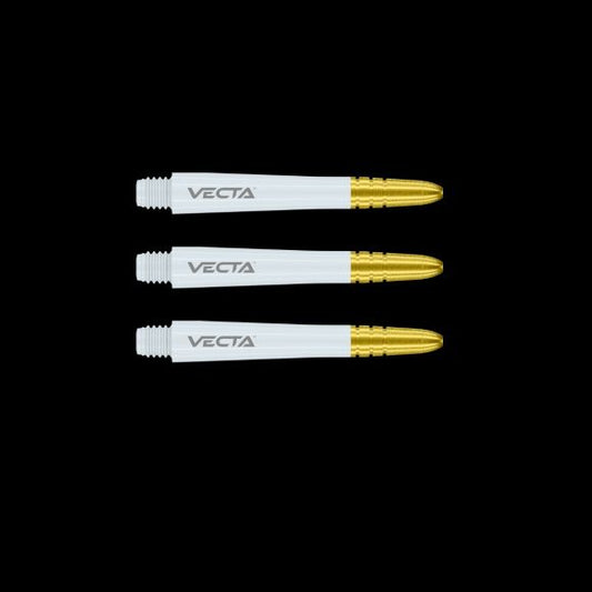 Winmau Vecta White & Gold Medium Shafts