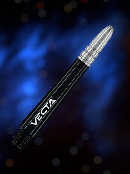 Winmau Vecta Black & Silver Medium Shafts