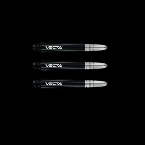 Winmau Vecta Black & Silver Medium Shafts