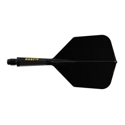 CUESOUL ROST 77 Integrated Dart Shaft & Flight - Big Wing Shape - Medium - Black