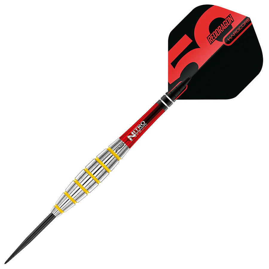 Red Dragon 50 Year Chunky Stumpy 3 Steel Tip Darts 24 gram 85% Tungsten