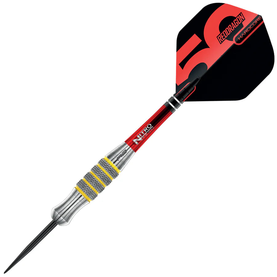 Red Dragon 50 Year Chunky Stumpy 7 Steel Tip Darts 28 gram 85% Tungsten
