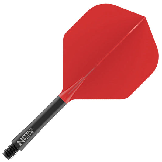 Red Dragon Nitro Flite Integrated Flight and Shaft System - No2 Medium Black & Red