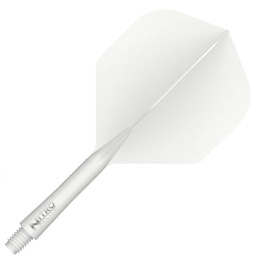 Red Dragon Nitro Flite Integrated Flight and Shaft System - No2 Medium White