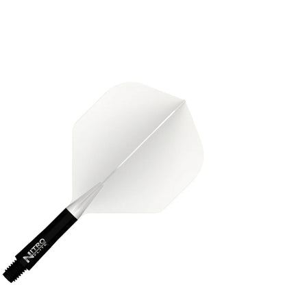 Red Dragon Nitro Flite Integrated Flight and Shaft System - No2 Short White & Black