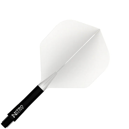 Red Dragon Nitro Flite Integrated Flight and Shaft System - No2 Intermediate White & Black