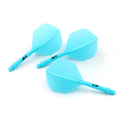 CUESOUL ROST AK5 Integrated Dart Shaft & Flight - Standard Shape - Short - Blue