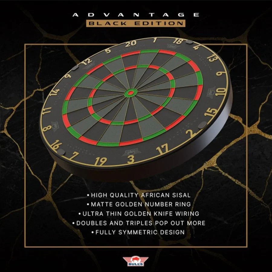 Bull's NL Advantage Black Edition Steel Tip Dartboard