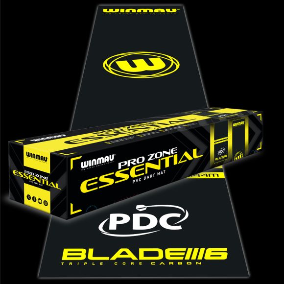Winmau Pro Zone Essential PVC Black Dart Mat