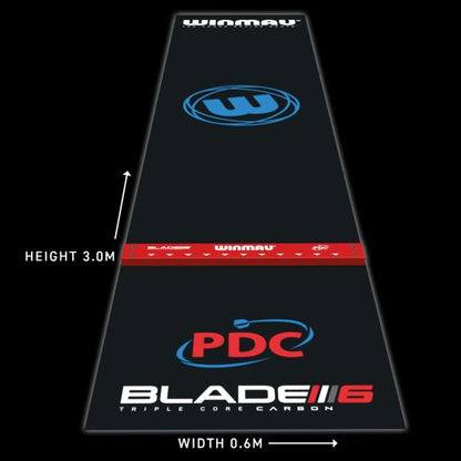 Winmau Pro Zone Precision PVC Dart Mat & Integrated Oche