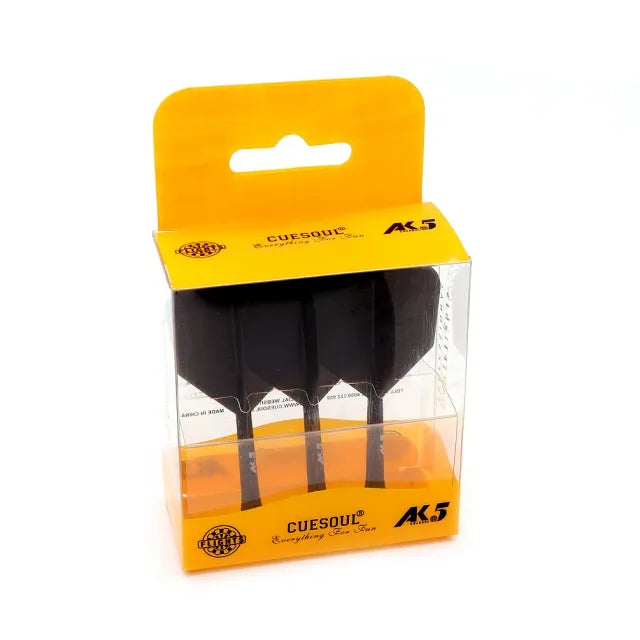 CUESOUL ROST AK5 Integrated Dart Shaft & Flight - Big Wing Shape - Short - Black