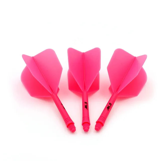 CUESOUL ROST AK5 Integrated Dart Shaft & Flight - Big Wing Shape - Short - Pink