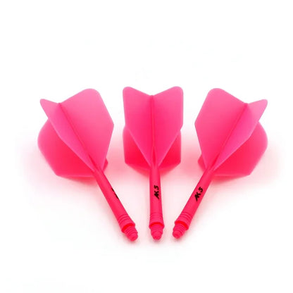 CUESOUL ROST AK5 Integrated Dart Shaft & Flight - Big Wing Shape - Short - Pink