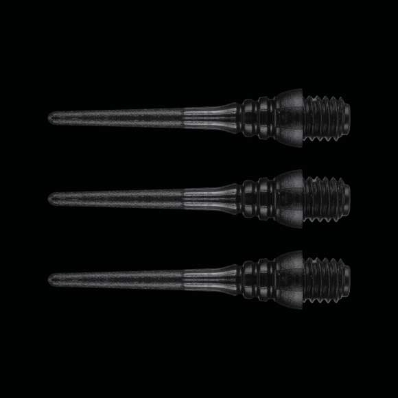 Winmau Triton Softip Points - Black - Pack of 50 Tips