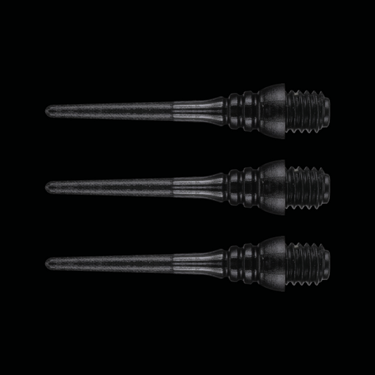 Winmau Triton Softip Points - Black - Pack of 50 Tips