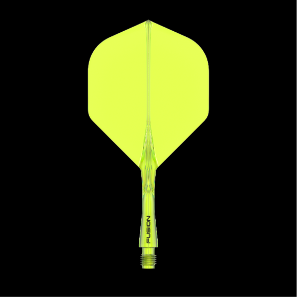 Winmau Fusion Integrated Flight & Shaft Fluoro Yellow Short