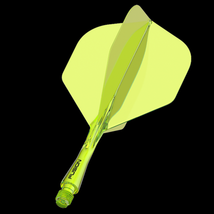 Winmau Fusion Integrated Flight & Shaft Fluoro Yellow Short
