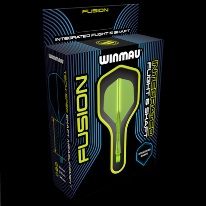 Winmau Fusion Integrated Flight & Shaft Fluoro Yellow Short