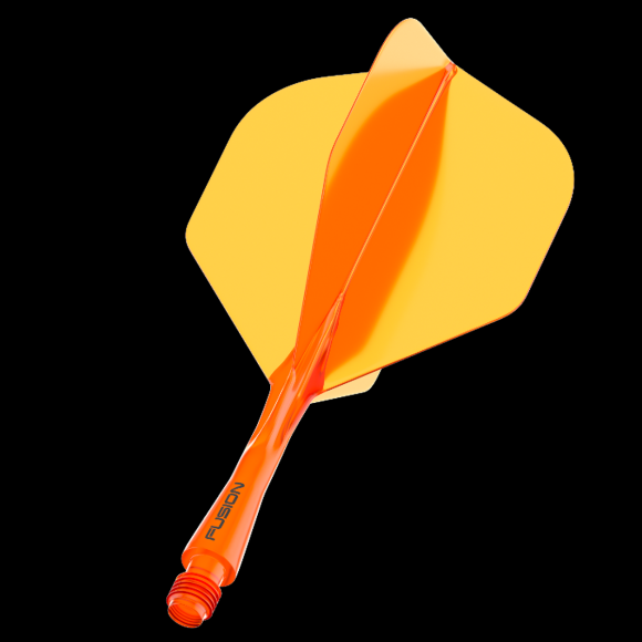 Winmau Fusion Integrated Flight & Shaft Orange Short