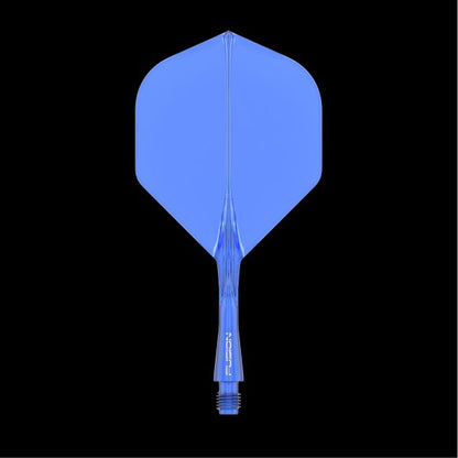 Winmau Fusion Integrated Flight & Shaft Short - Azure Blue